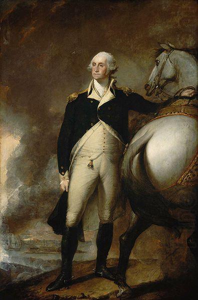 Gilbert Stuart Oil on canvas portrait of George Washington at Dorchester Heights. china oil painting image